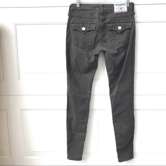 TRUE RELIGION High rise legging Jeans Green 27 - Picture 1 of 8